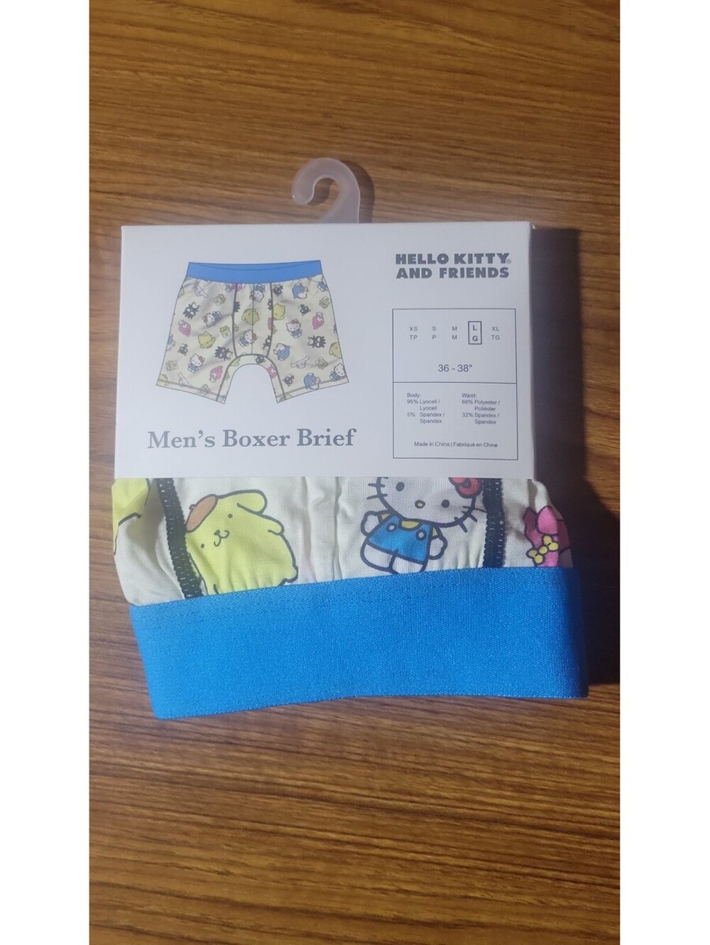 Hello Kitty and Friends Men's Boxer Brief Size Large 36-38
